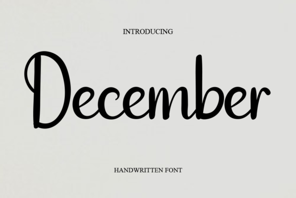 December Font Poster 1
