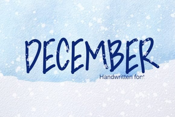 December Font Poster 1