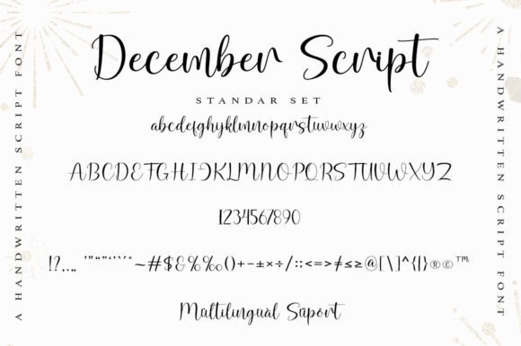 December Script Font Poster 8