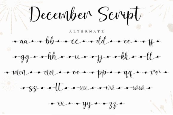 December Script Font Poster 9