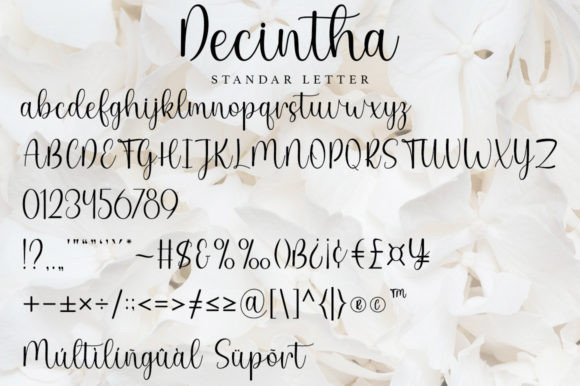 Decintha Font Poster 7