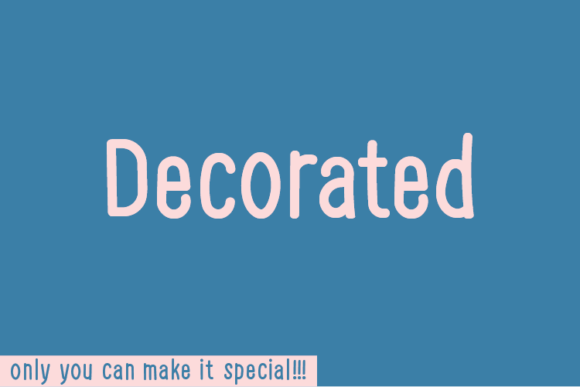 Decorated Font Poster 1
