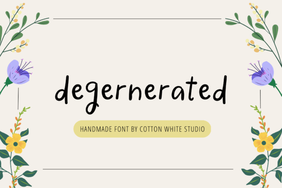 Degenerated Font Poster 1