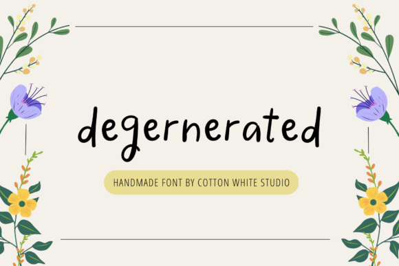 Degenerated Font