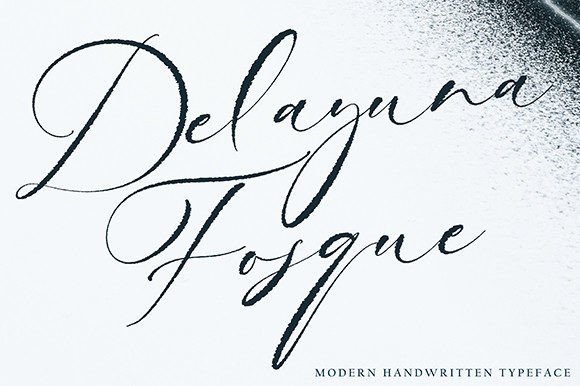 Delayuna Fosque Font Poster 1