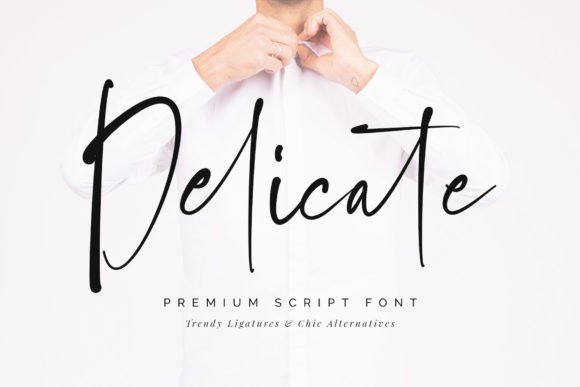 Delicate Font Poster 1