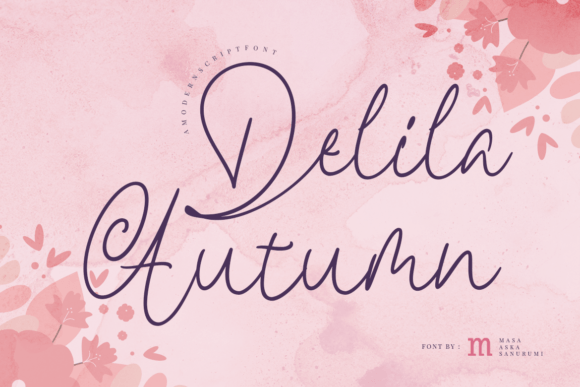Delila Autumn Font Delila Autumn Font Poster 1
