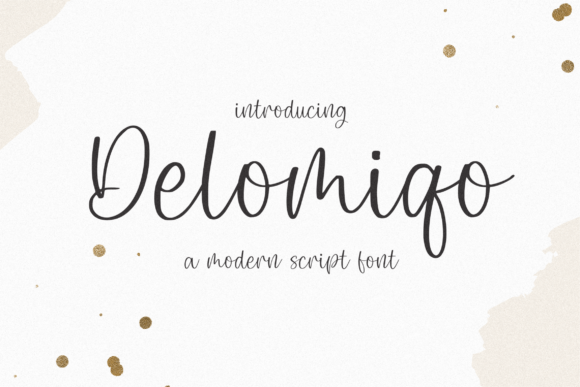 Delomiqo Font Poster 1