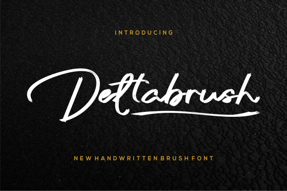 Deltabrush Font Poster 1