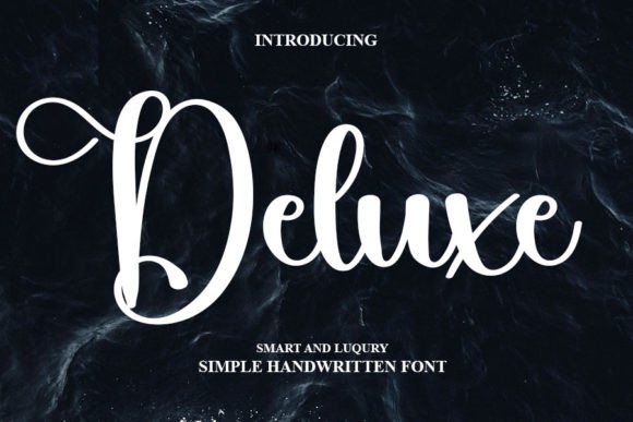Deluxe Font Poster 1