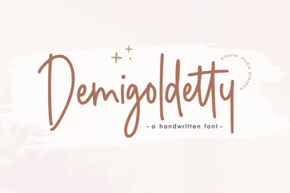 Demigoldetty Font Poster 1