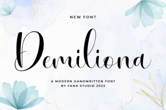 Demiliona Font Poster 1