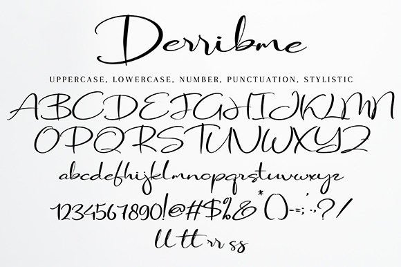 Derribme Font Poster 9