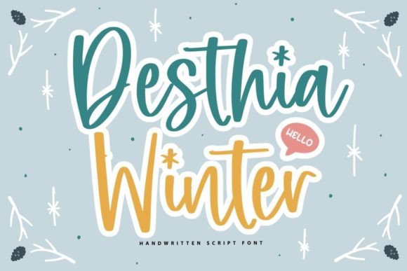 Desthia Winter Font Poster 1