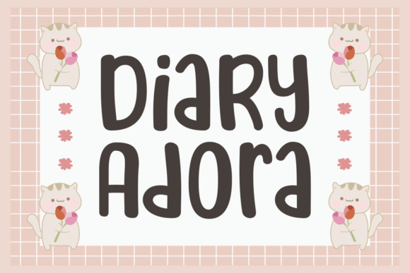 Diary Adora Font Diary Adora Font Poster 1