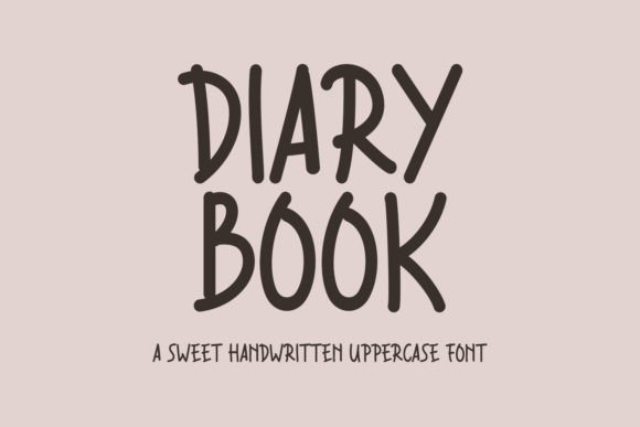 Diary Book Font Poster 1