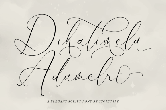 Dihatimela Adamelri Font Dihatimela Adamelri Font Poster 1