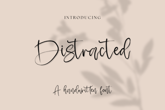 Distracted Font Poster 1