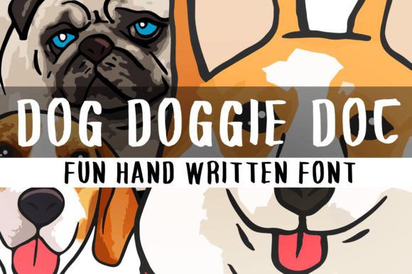 Dog Doggie Doc Font Poster 1
