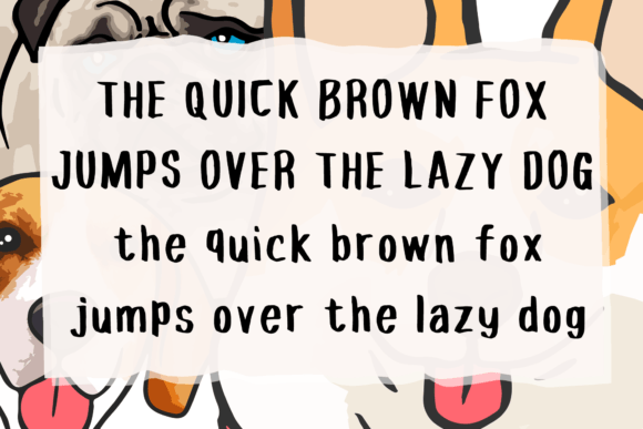 Dog Doggie Doc Font Poster 4
