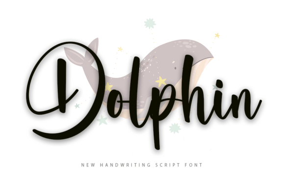 Dolphin Font Poster 1