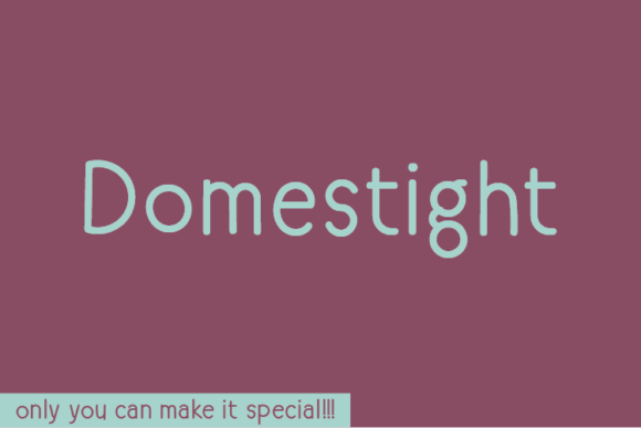 Domestight Font