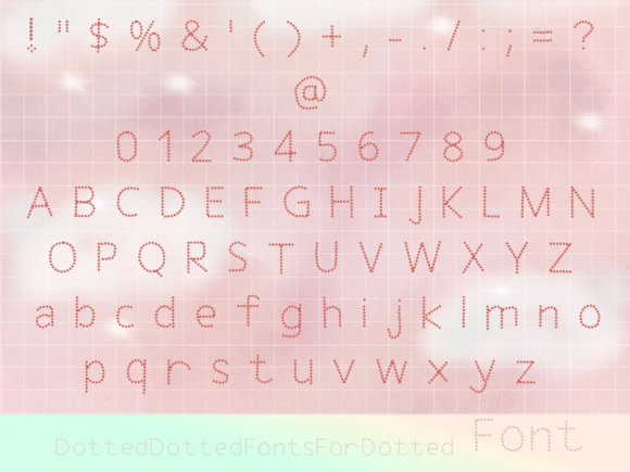 Dotted Dotted Fonts for Dotted Font Poster 2