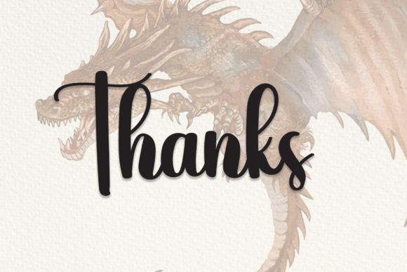 Dragon Font Poster 7