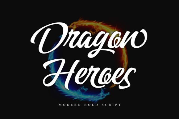 Dragon Heroes Font Poster 1