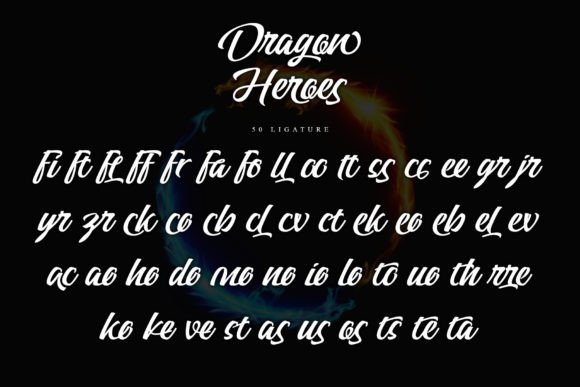 Dragon Heroes Font Poster 11