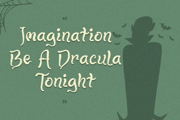 Drakula Manja Font Poster 2