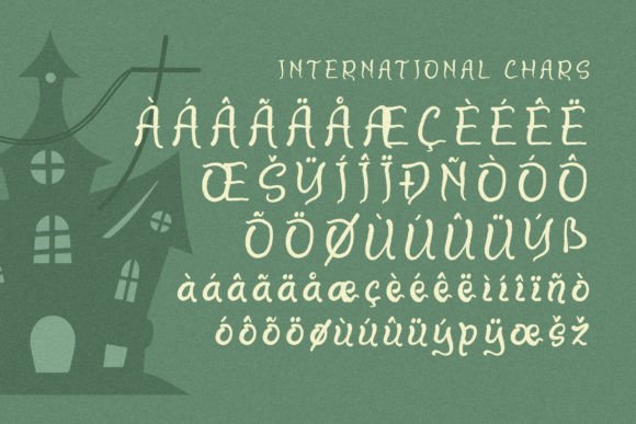 Drakula Manja Font Poster 14