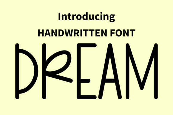 Dream Font Poster 1