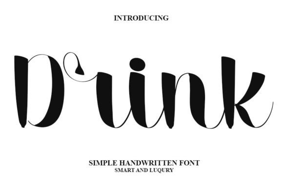 Drink Font Poster 1