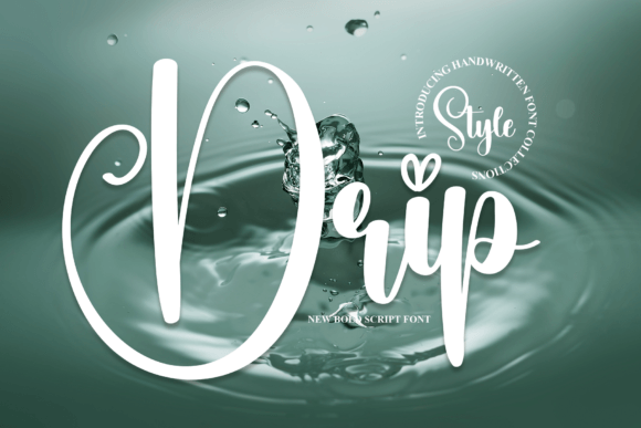 Drip Font Poster 1