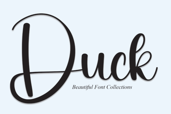 Duck Font Poster 1