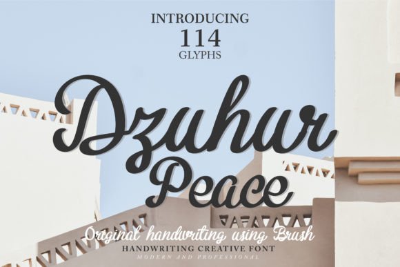 Dzuhur Peace Font