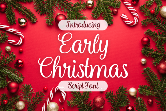 Early Christmas Font Poster 1