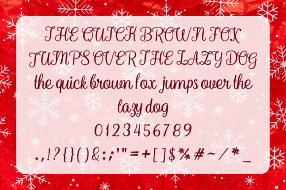 Early Christmas Font Poster 2
