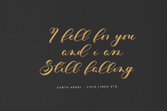 Earth Angel Font Poster 4
