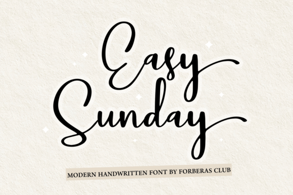 Easy Sunday Font