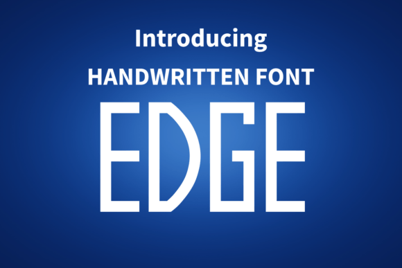 Edge Font Poster 1