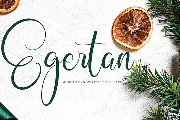 Egertan Font Poster 1