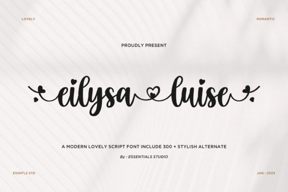 Eilysa Luise Font Poster 1