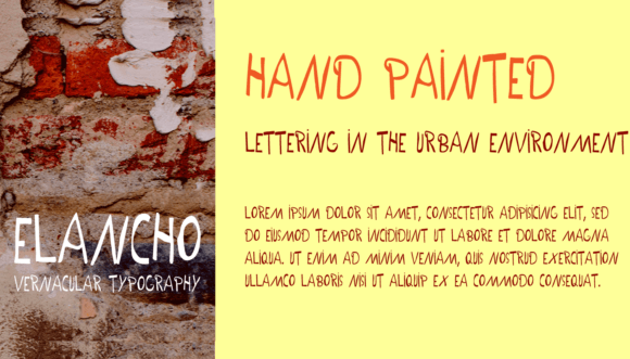 Elancho Font Poster 2