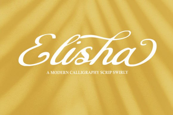Elisha Font Poster 1