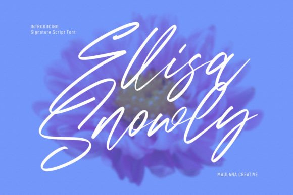 Ellisa Snowly Font Poster 1