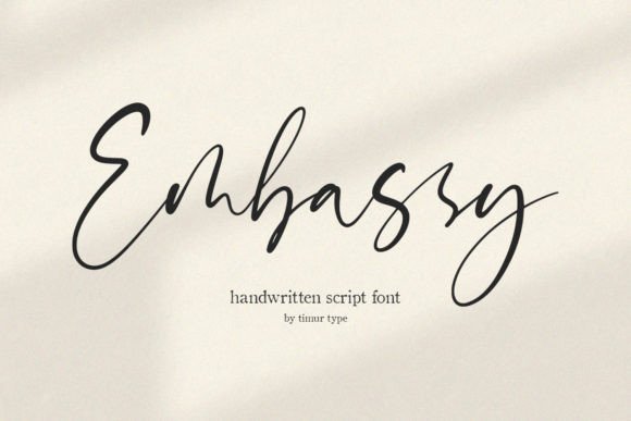 Embassy Font Poster 1