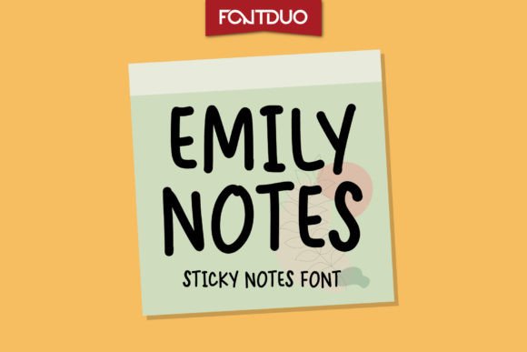 Emily Notes Font Poster 1
