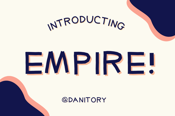 Empire Font Poster 1